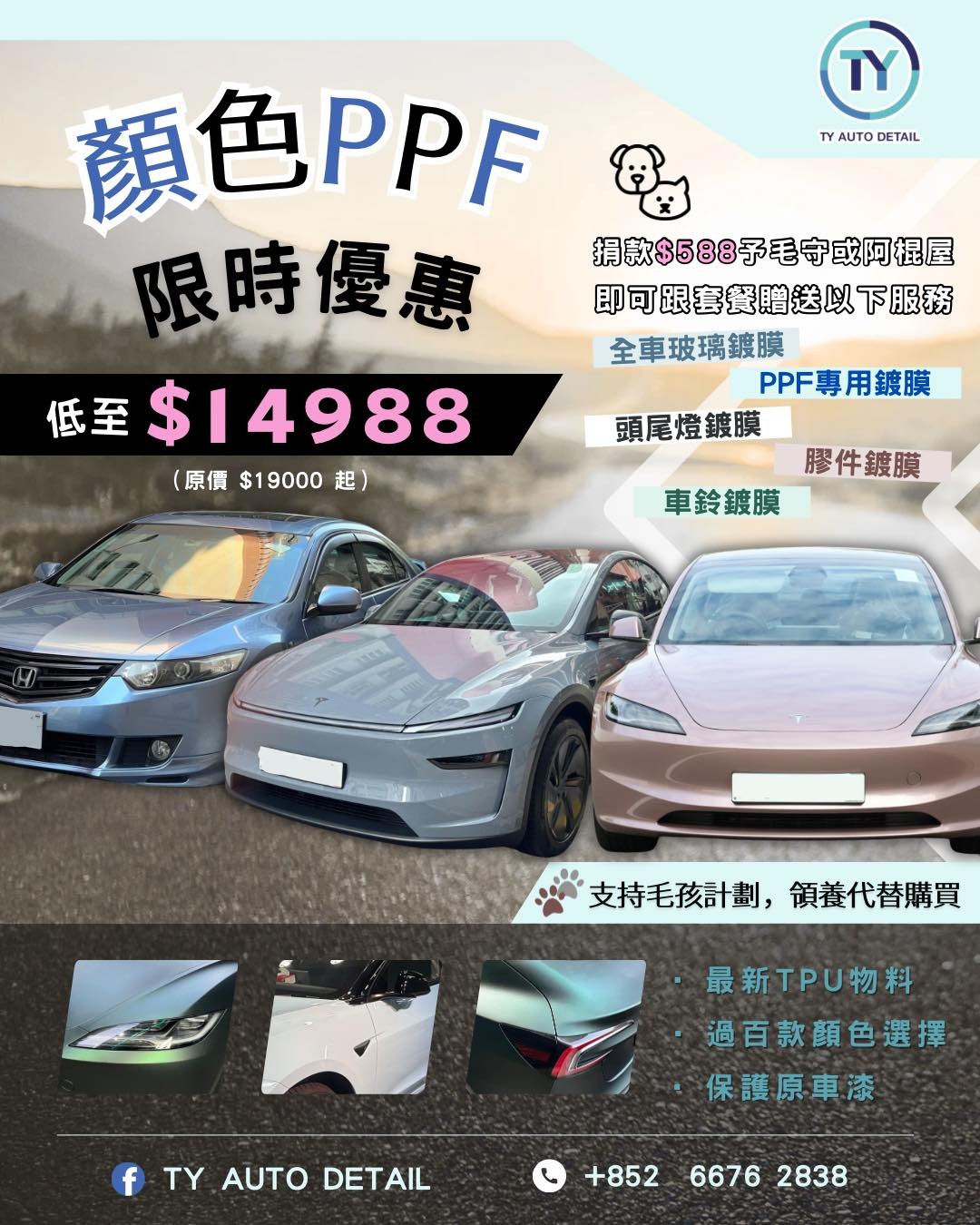 顏色 PPF 車身改色保護膜